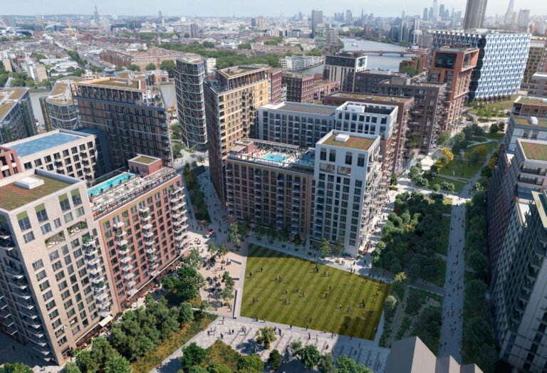 Nine Elms rental apartments completed with ‘topping out’ ceremony
